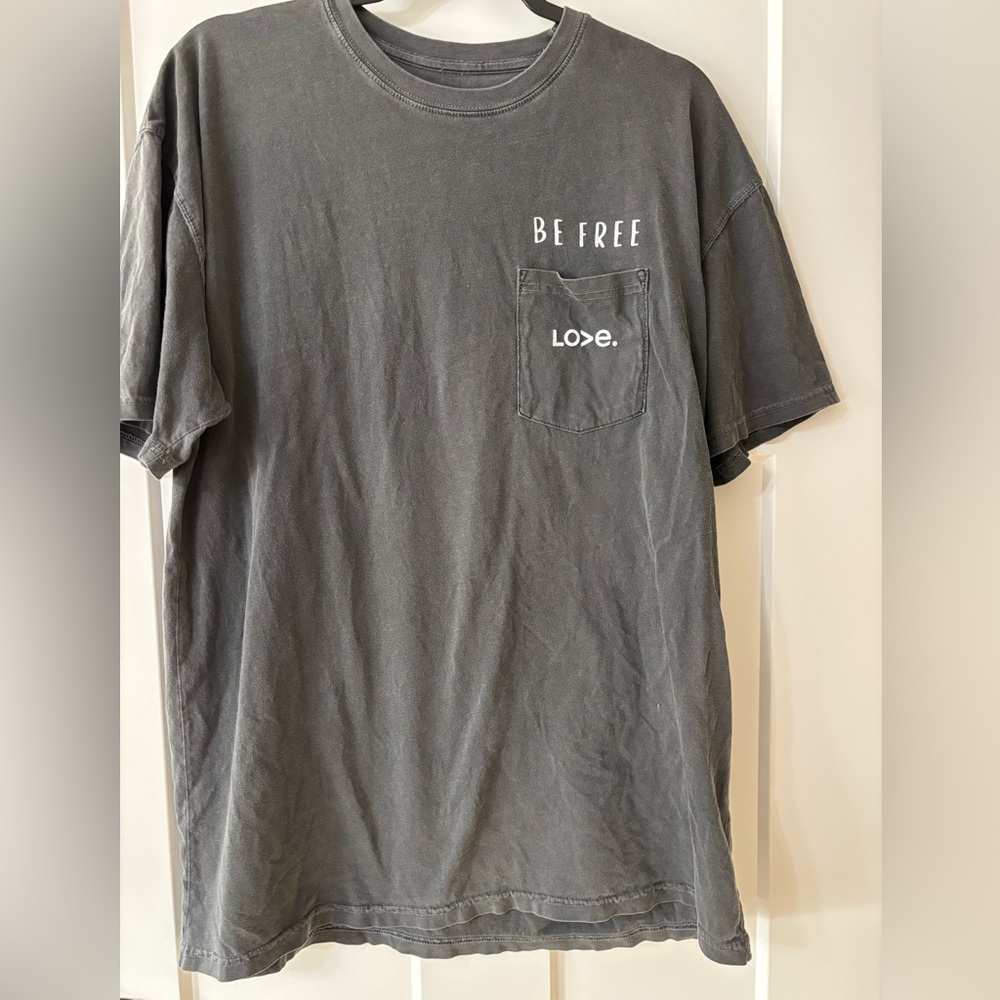 Love is‎ Greater than Men's Charcoal T-Shirt